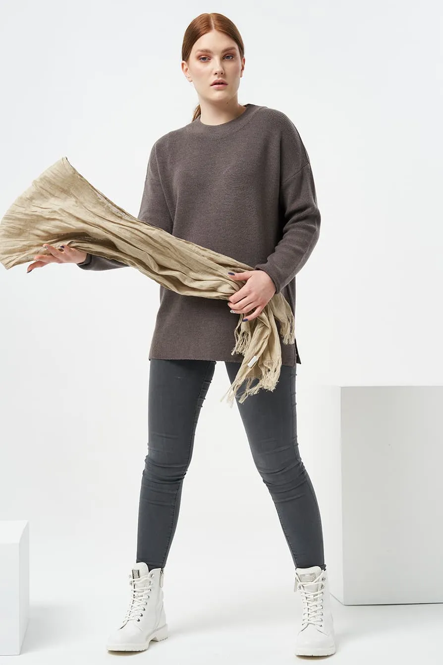 Soft linen scarf
