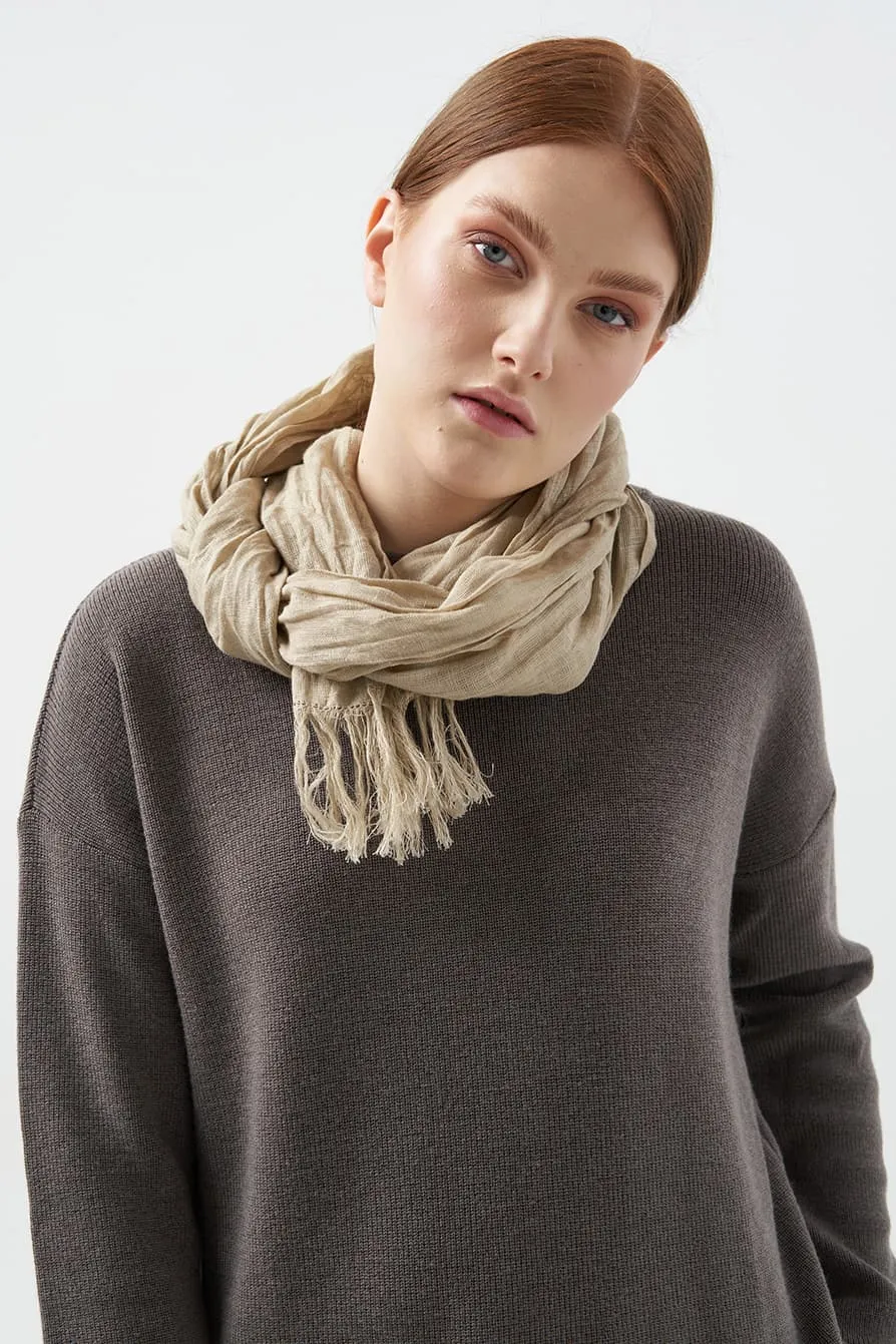 Soft linen scarf