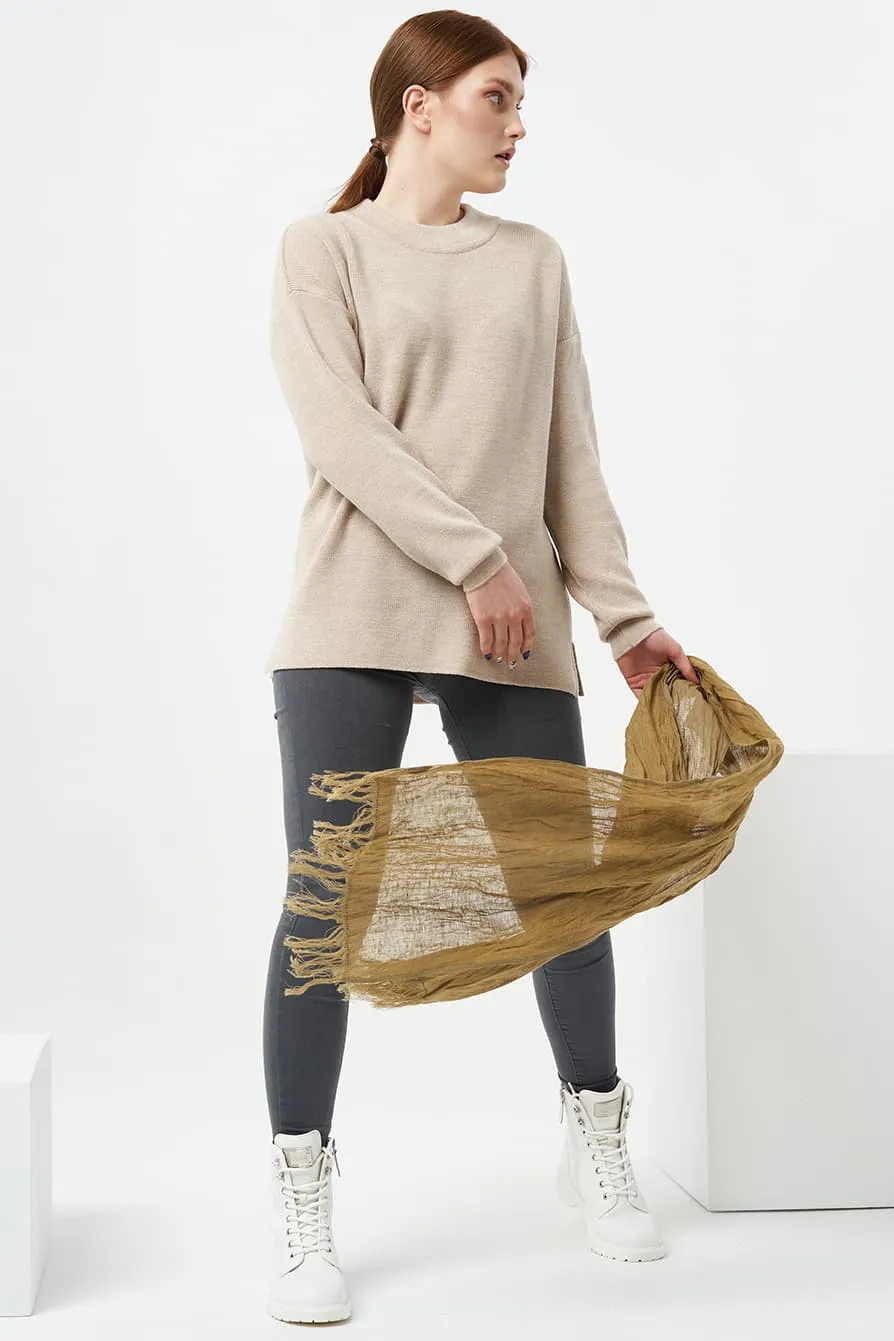 Soft linen scarf