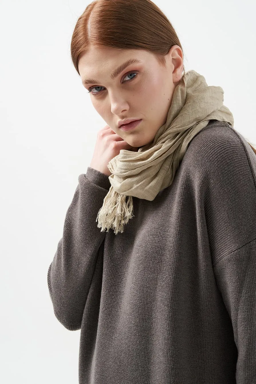 Soft linen scarf