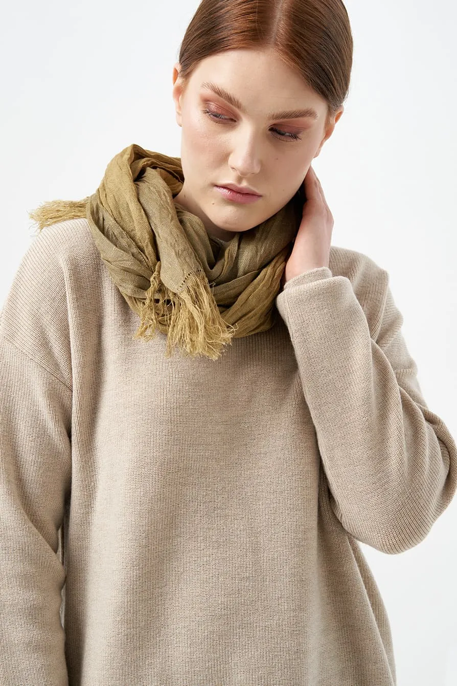 Soft linen scarf