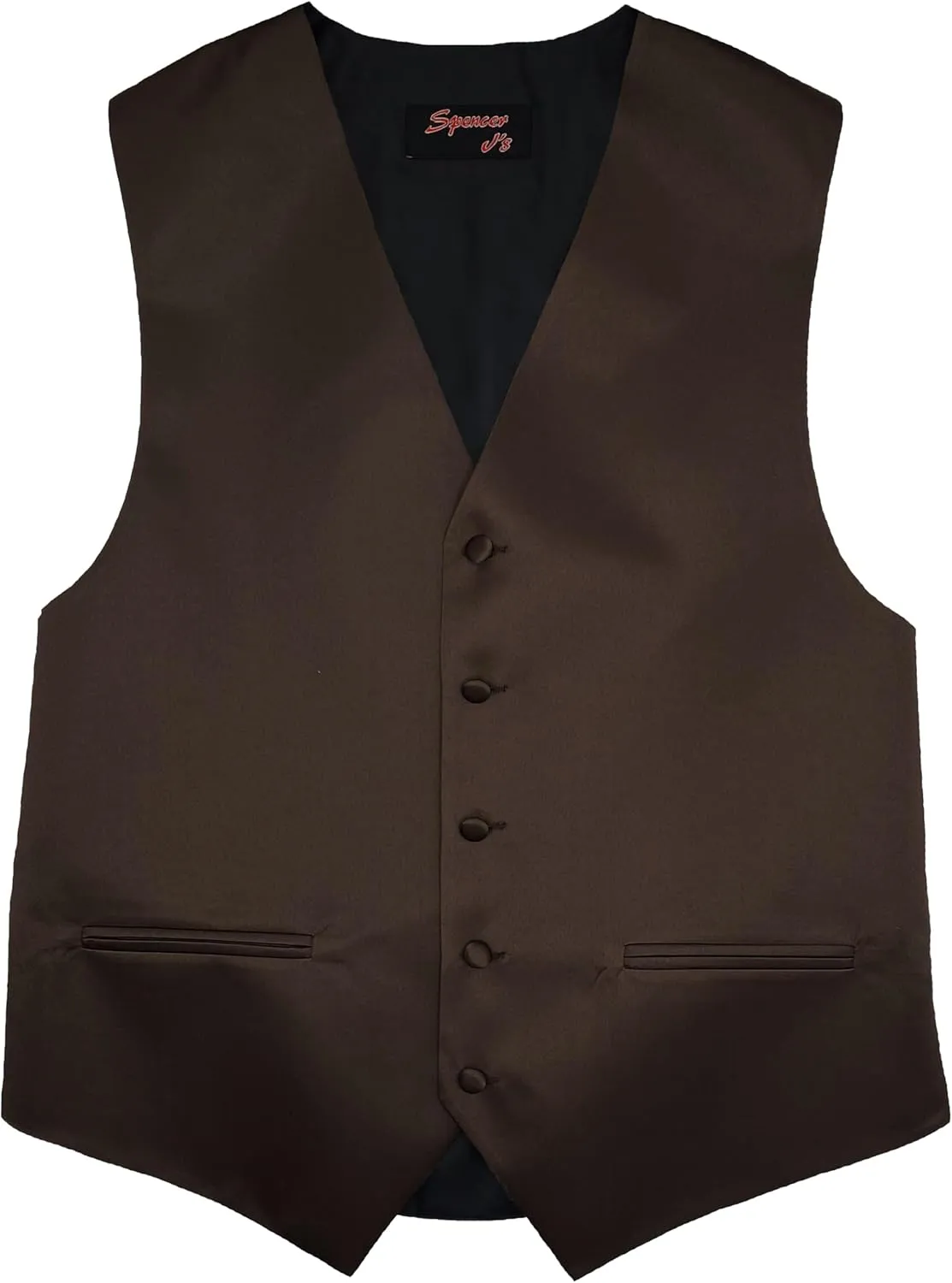 Spencer J's Mens Formal Tuxedo Suit Vest Tie Bowtie and Pocket Square 4 Peace Set Verity of Colors