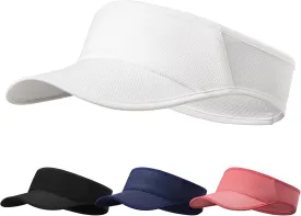 Sports Sun Visor Women Men Lightweight Adjustable Sun Protection Visor Hat for Tennis Golf Running