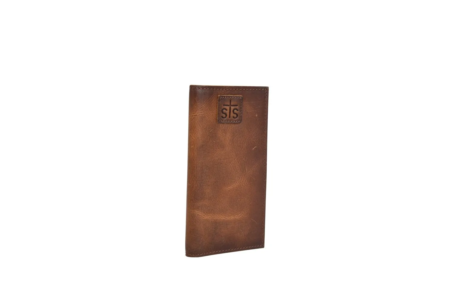 STS Ranchwear Mens Tucson Long II Rich Tan Leather Bifold Wallet