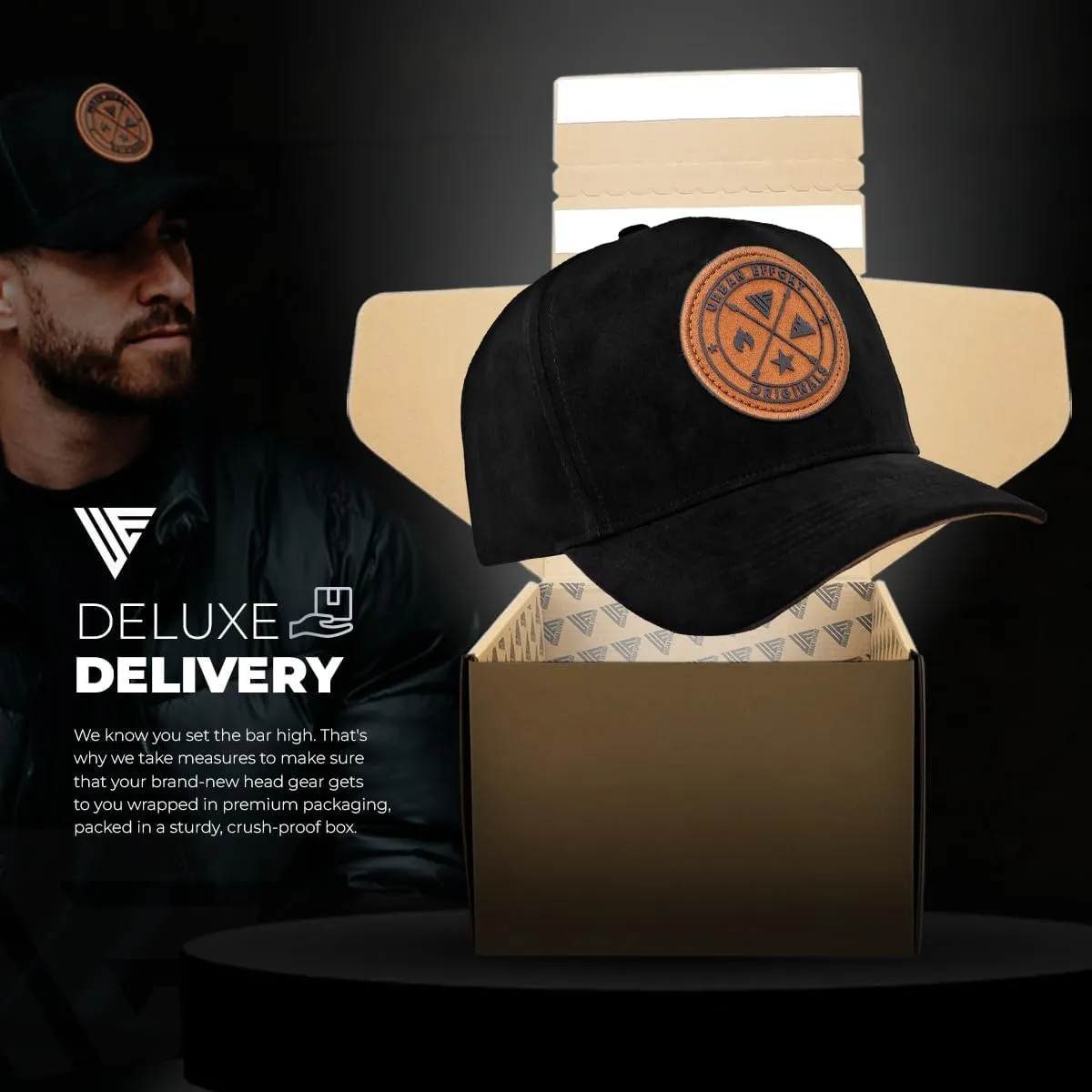 Urban Effort Mesh Back Cap - for Men and Women Baseball Hat 5-Panel Trucker Hat - Great Snapback Closure for Hunting & Hiking
