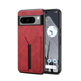 Wallet PU Leather Phone Case with Elastic Band For Google Pixel 8 7