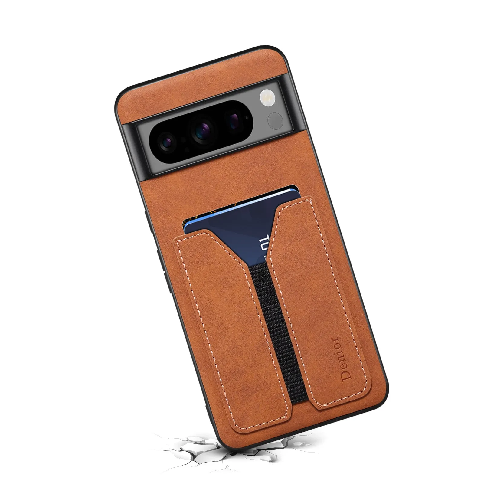 Wallet PU Leather Phone Case with Elastic Band For Google Pixel 8 7