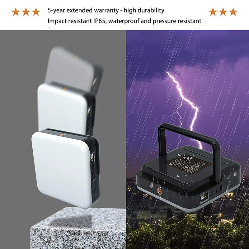Waterproof LED Camping Lantern with Power Bank - 13500mAh, Ideal for Camping, Fishing, and Emergencies
