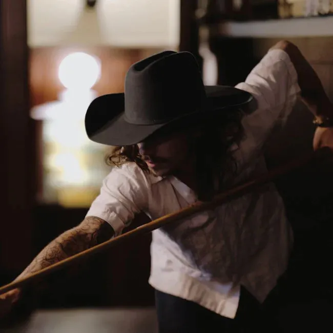 Will & Bear Buck Smoke Felt Cowboy Hat