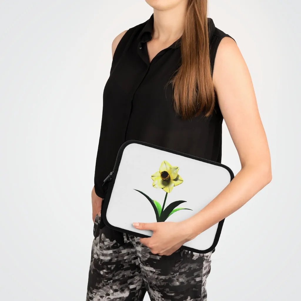 Yellow Flower Laptop Sleeve