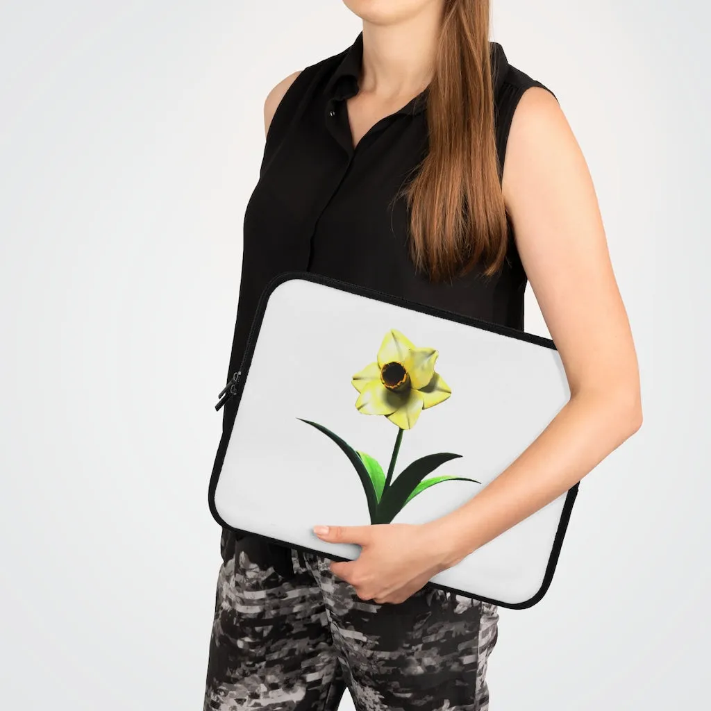 Yellow Flower Laptop Sleeve