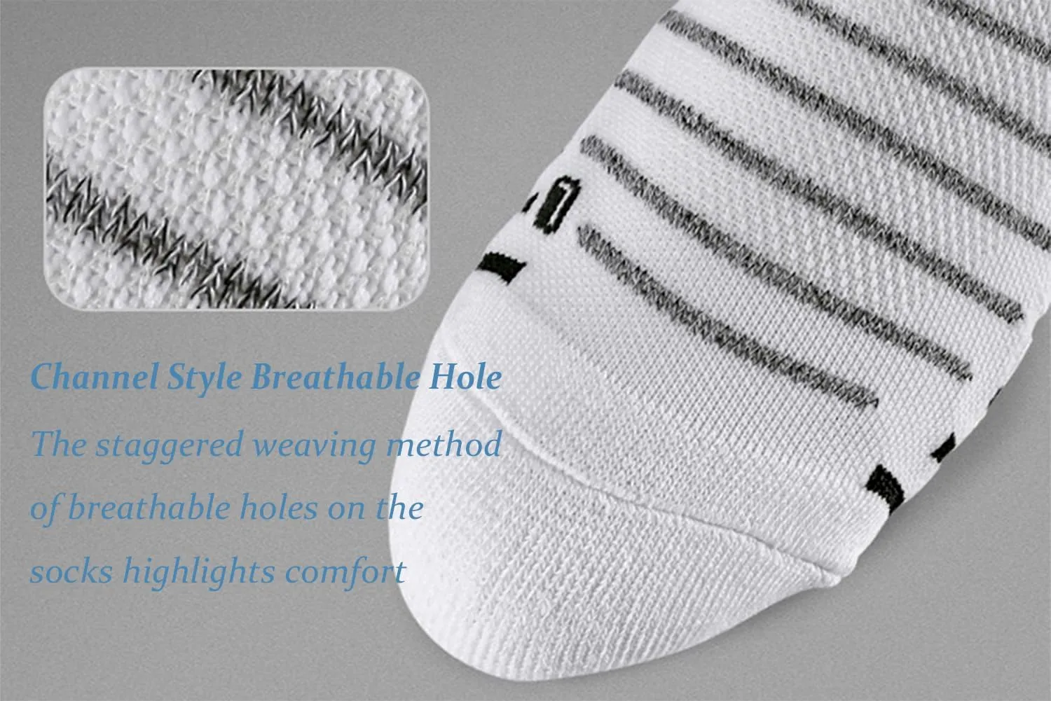 YWSLRC 5 Pairs Men's Athletic Crew Socks Performance Thick Cushioned Sport Basketball Running Training Compression Sock
